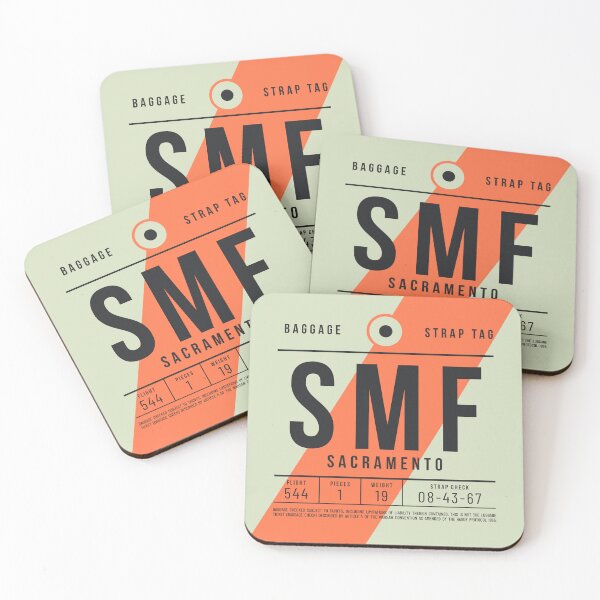 Item preview, Luggage Tag E - SMF Sacramento USA designed and sold by VoodooCircus.