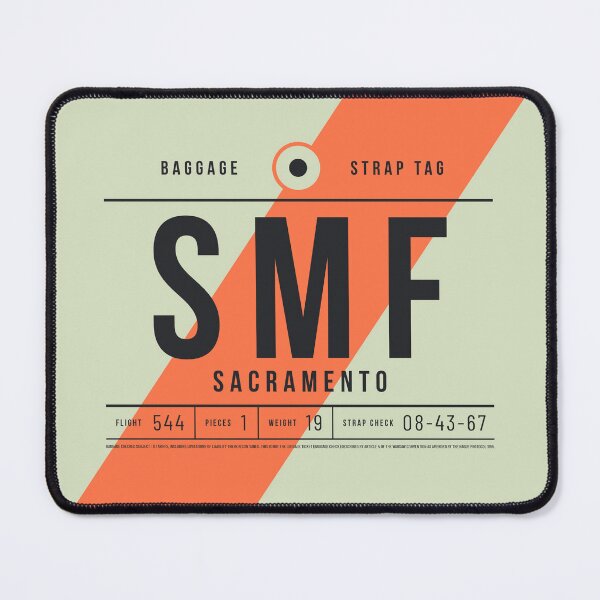 Item preview, Luggage Tag E - SMF Sacramento USA designed and sold by VoodooCircus.