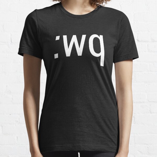 Item preview, :wq How to exit the Vim editor White Text Design designed and sold by geeksta.