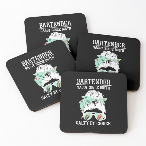 Item preview, Bartender sassy since birth salty by choice funny quote girl quotes gift designed and sold by beckadamr.