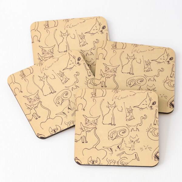 Item preview, Cats, Chats & Gatos designed and sold by Nalinne Jones.