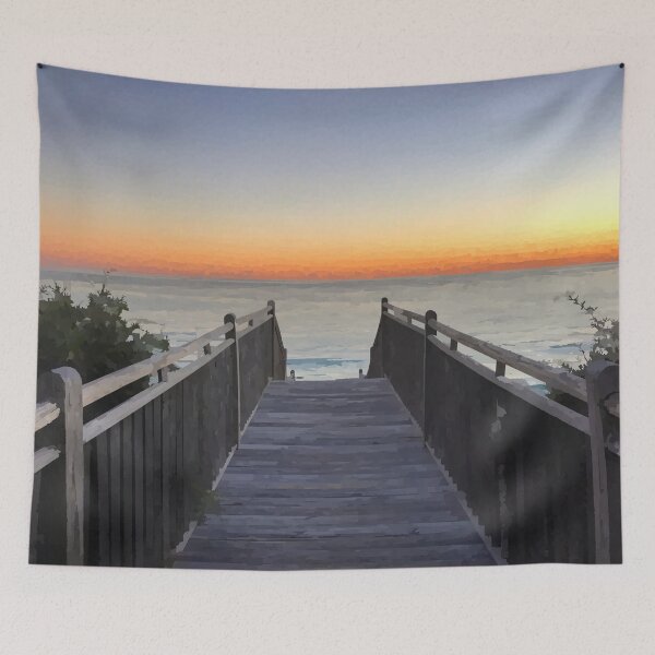 Item preview, Florida Beach Boardwalk - Watercolor Style designed and sold by WWWC2288.