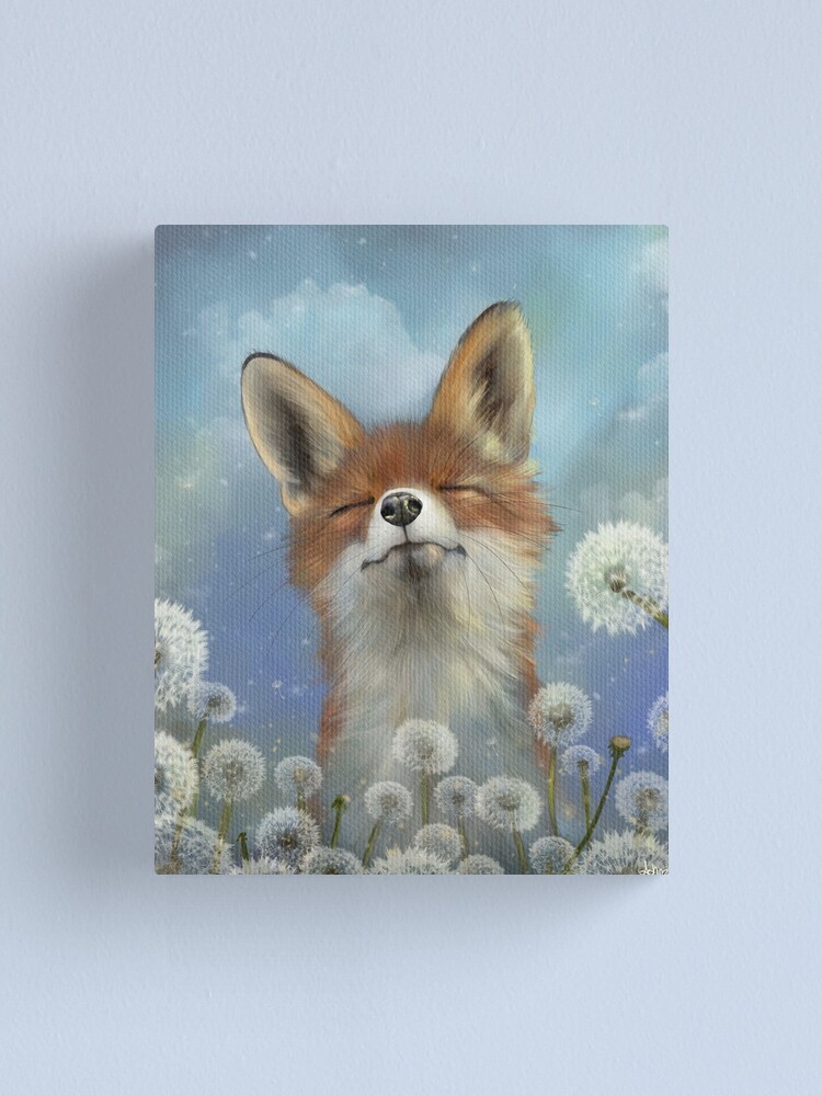Alternate view of Dandelion fox Canvas Print