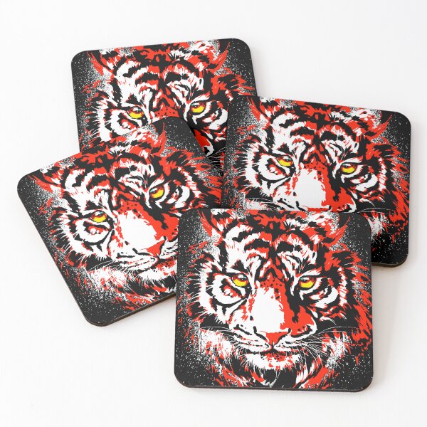 Item preview, Vintage Tiger - Retro Tiger - Red Tiger designed and sold by BigWildKiwi.