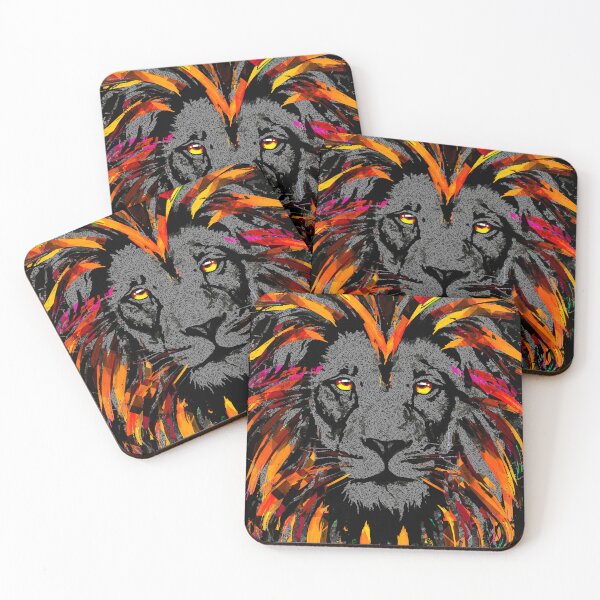 Item preview, Orange Lion Head - Lion Face Wildcat designed and sold by BigWildKiwi.