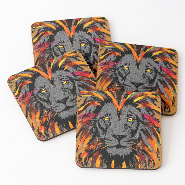 Item preview, Orange Lion Head - Lion Portrait - Tigazprint designed and sold by BigWildKiwi.