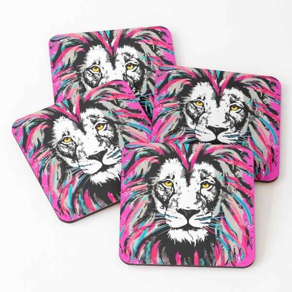 Item preview, Pink Lion Head - Lion Purple by Tigazprint designed and sold by BigWildKiwi.