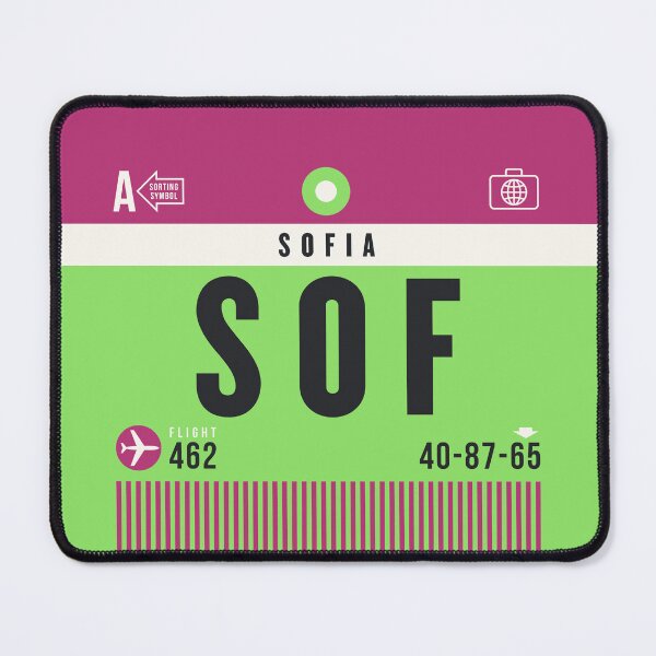 Item preview, Luggage Tag A - SOF Sofia Bulgaria designed and sold by VoodooCircus.