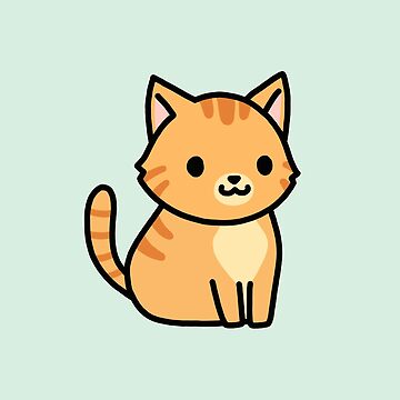 Orange Tabby Sticker,Orange Tabby with Crown Sticker, Cat Bubble-free stickers,  Cat Sticker — Karen O'Lone-Hahn