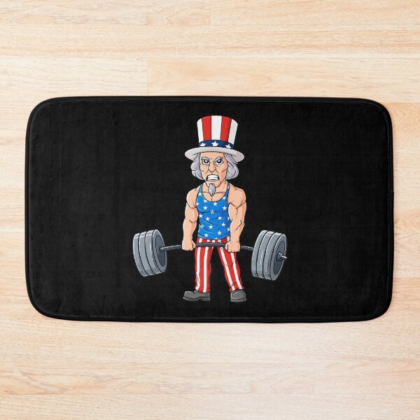 Item preview, 4th Of July Uncle Sam Weightlifting Funny Deadlift Fitness designed and sold by GeorgiHeyward.