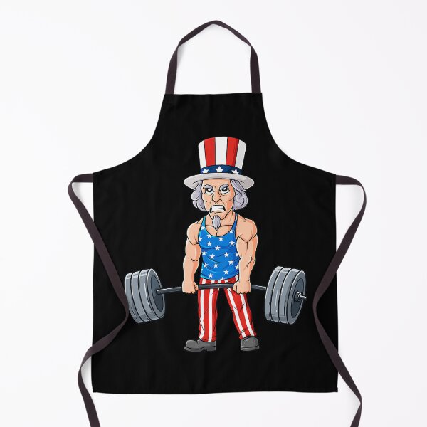 Item preview, 4th Of July Uncle Sam Weightlifting Funny Deadlift Fitness designed and sold by GeorgiHeyward.
