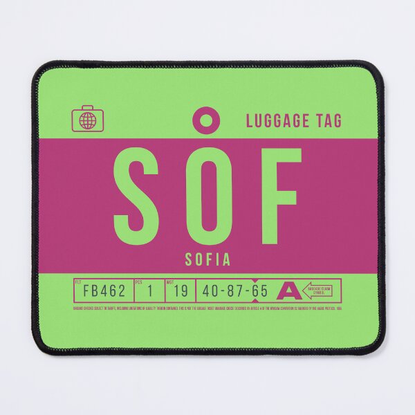 Item preview, Luggage Tag B - SOF Sofia Bulgaria designed and sold by VoodooCircus.