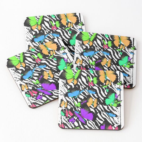 Item preview, Colorful Papillon - Cute Butterfly - Zebra Pattern - Puzzle designed and sold by BigWildKiwi.
