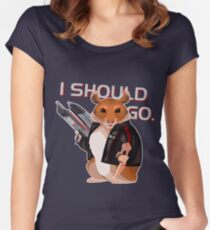 Space Hamster Mass Effect Tailliertes Rundhals-Shirt