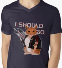 Space Hamster Mass Effect Men's V-Neck T-Shirt