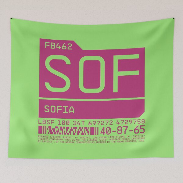Item preview, Luggage Tag C - SOF Sofia Bulgaria designed and sold by VoodooCircus.