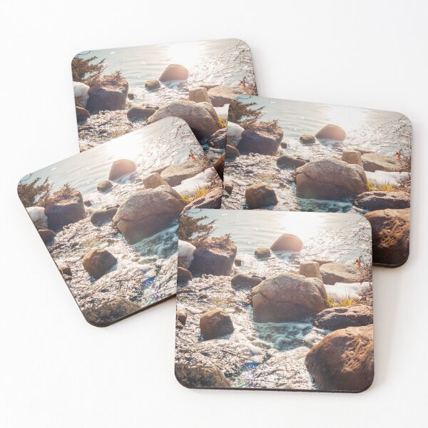 Item preview, Stream flowing through the rocks in the winter designed and sold by Michael Deemer.