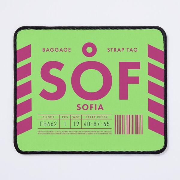 Item preview, Luggage Tag D - SOF Sofia Bulgaria designed and sold by VoodooCircus.