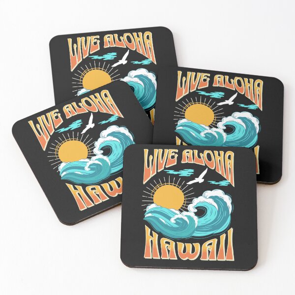 Item preview, Live Aloha Hawaii Beach Wave Tropical Surf designed and sold by FreeSpiritAloha.