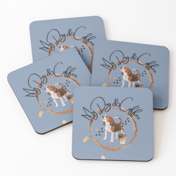 Item preview,  Cute Beagle Hound and My Coffee designed and sold by ElruffPets.