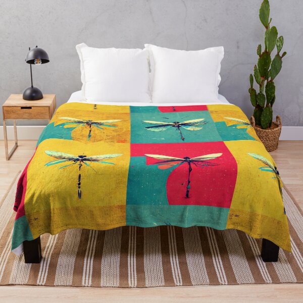 Item preview, Pop art style Dragonfly print designed and sold by ThePurpleMelon.