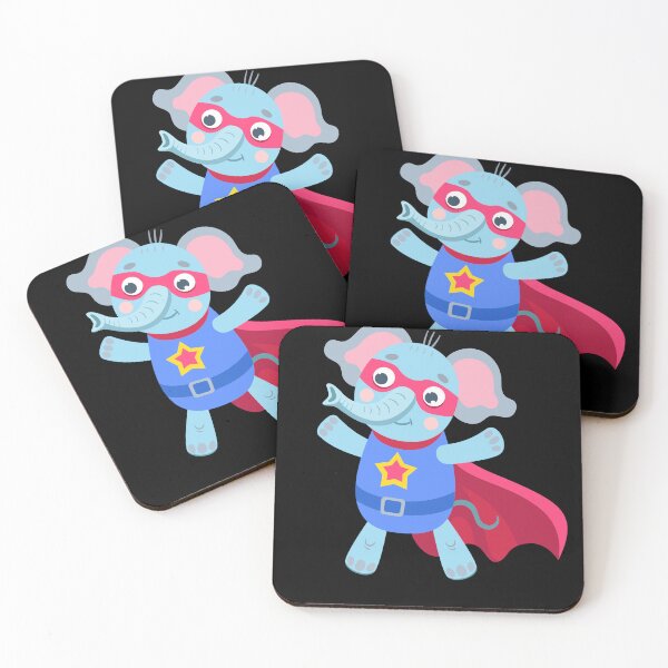 Item preview, Super Elephant - Hero Elephant Cartoon For Boys & Girls & Kids designed and sold by Waleedw.