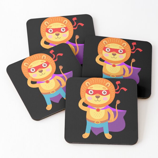 Item preview, Super Lion - Hero Lion Cartoon For Boys & Girls & Kids designed and sold by Waleedw.