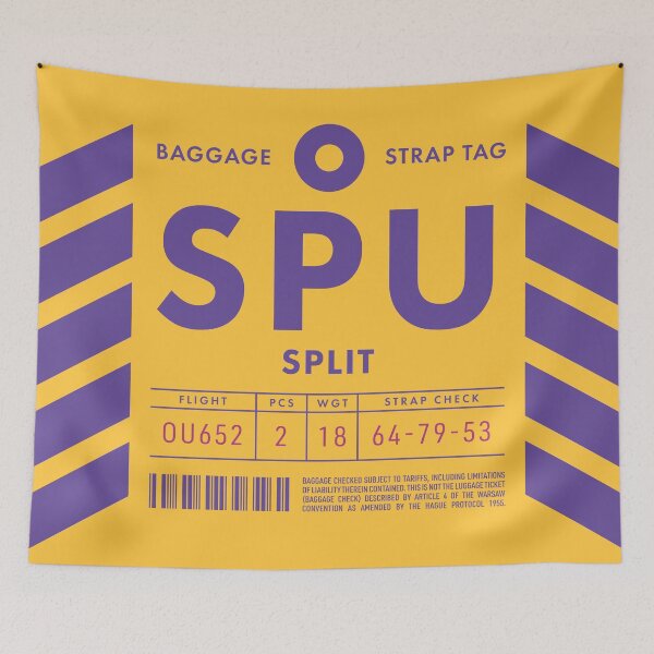 Item preview, Luggage Tag D - SPU Split Croatia designed and sold by VoodooCircus.