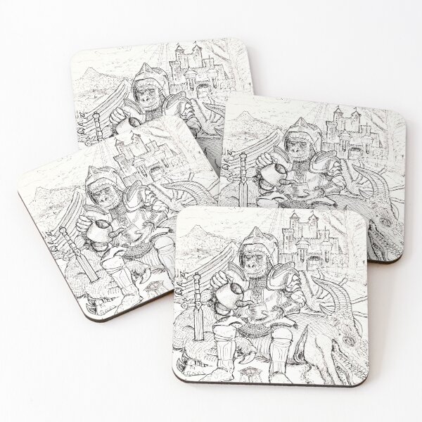 Item preview, Apes and Dragons designed and sold by SketchPrimitive.