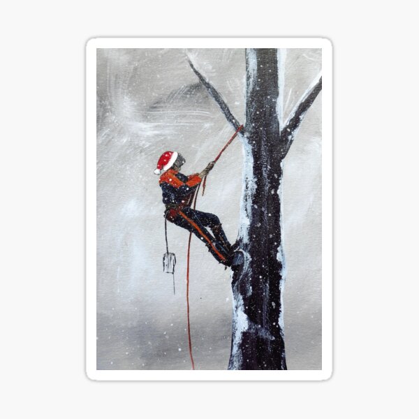 Frohe Weihnachten an alle unsere Arborist Tree Surgeons Sticker