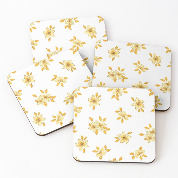 Item preview, Golden Flower Floral Leaf designed and sold by risingrocket.