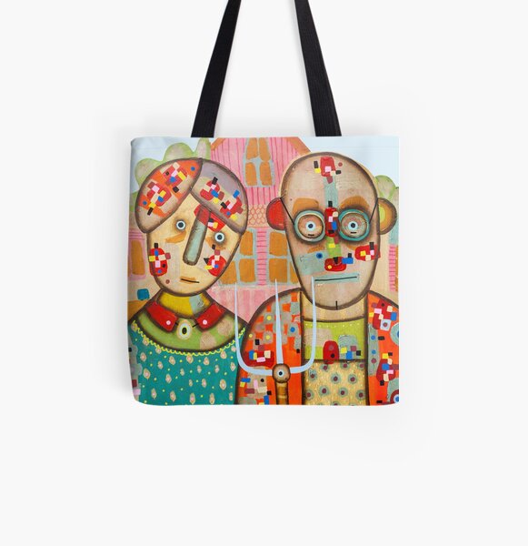 The American Gothic All Over Print Tote Bag