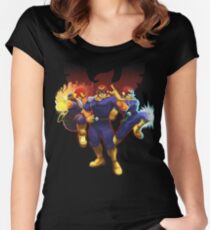 Show Me Your Moves, Captain Falcon! Women's Fitted Scoop T-Shirt