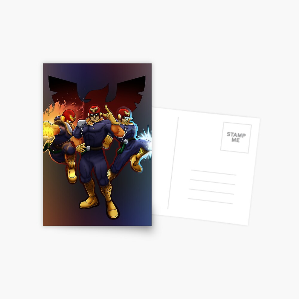 Show Me Your Moves Captain Falcon Greeting Card By Skytch Redbubble