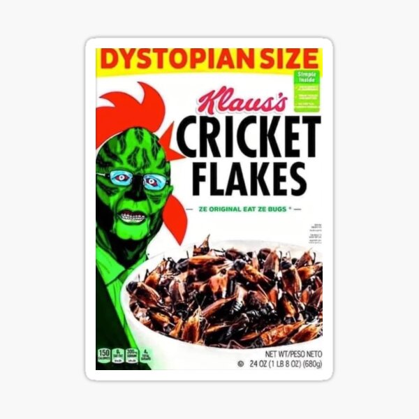 Klaus's Cricket Flakes | Eat Ze Bugs Sticker