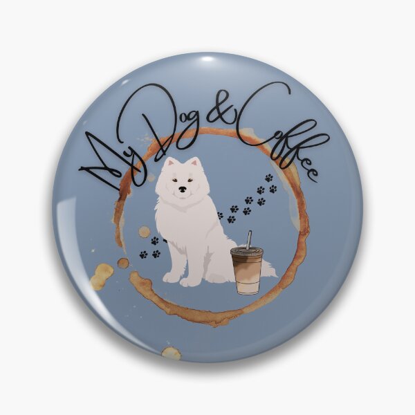 Item preview, White Dog and My Coffee designed and sold by ElruffPets.