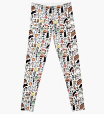 Kawaii Ghibli Doodle Leggings