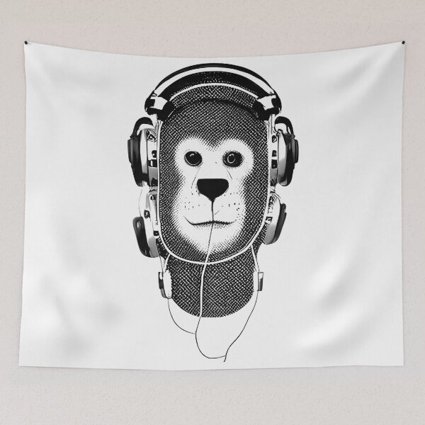 Item preview, Monkey headphone  designed and sold by ralick.