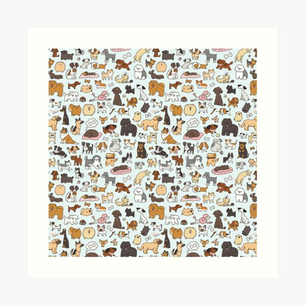 Doggy Doodle Art Print