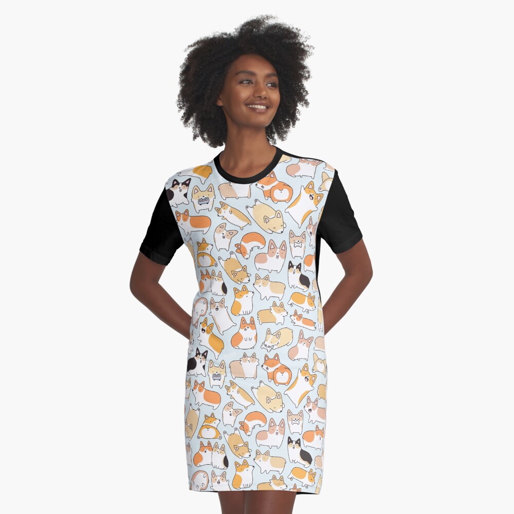 Item preview, Graphic T-Shirt Dress designed and sold by KiraKiraDoodles.