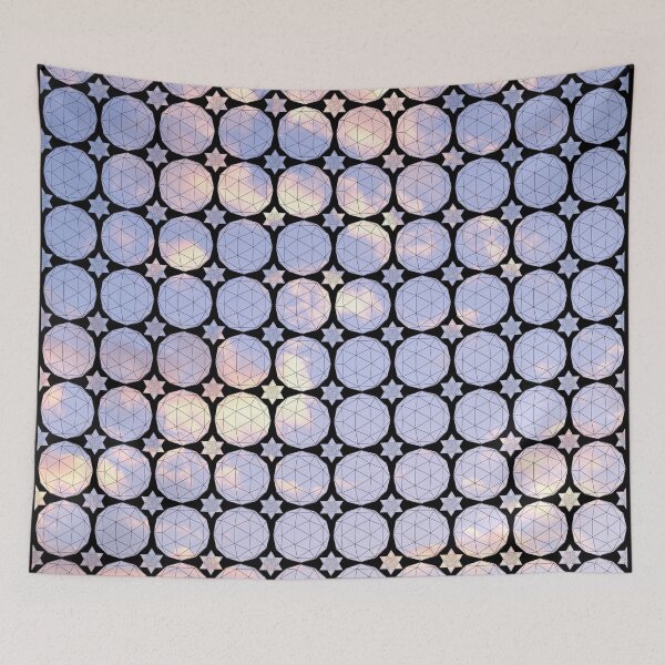 Item preview, Light Sky Icosahedron&Dodecahedron Mosaic designed and sold by createVisions.