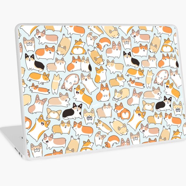 Corgilicious Corgi Doodle Laptop Skin