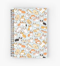 Corgilicious Corgi Doodle Spiral Notebook