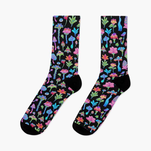 Item preview, Retro Groovy Floral Psychedelic Magic Mushroom Trippy Hippie 60s 70s Aesthetic Art designed and sold by Cymphonyskar.