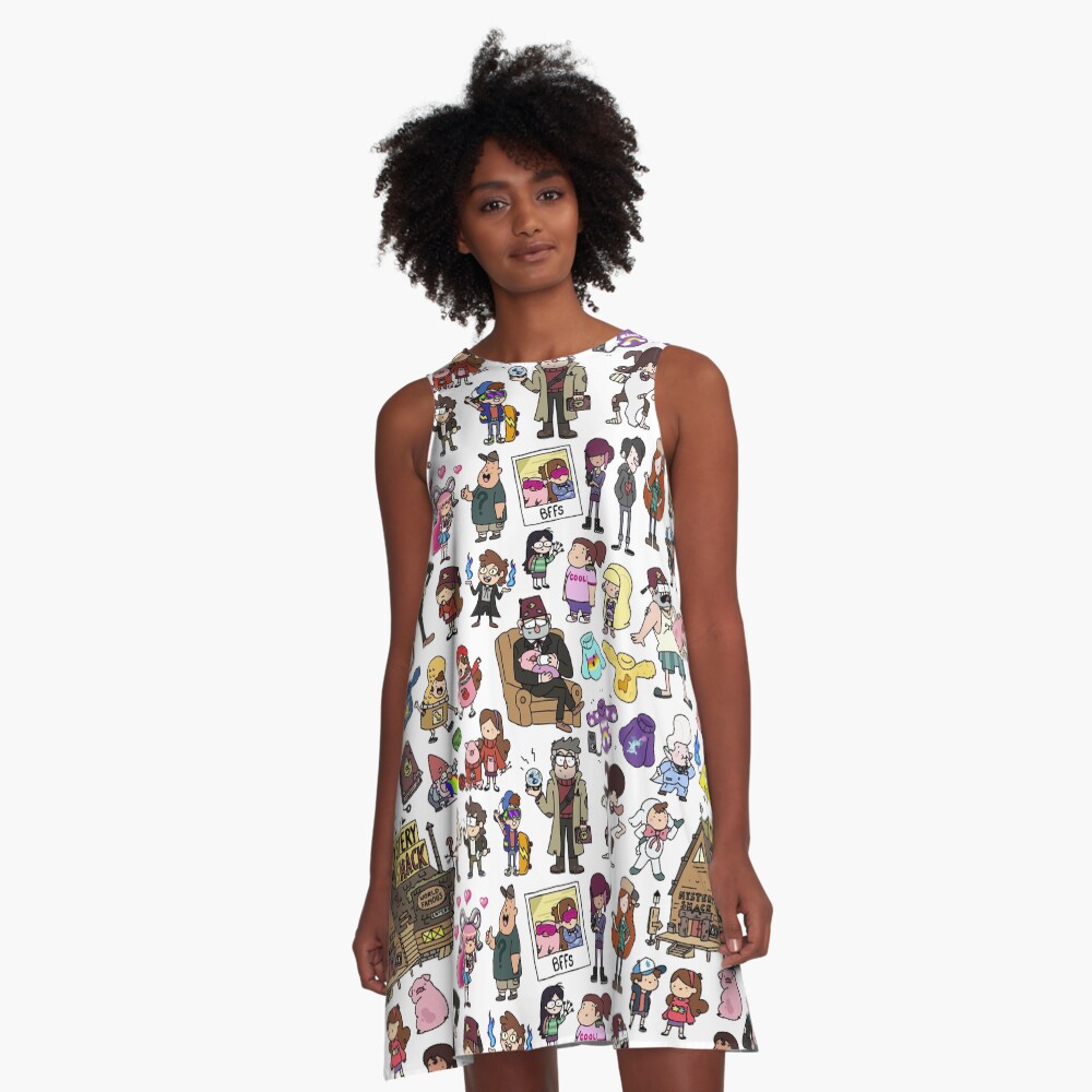 Item preview, A-Line Dress designed and sold by KiraKiraDoodles.