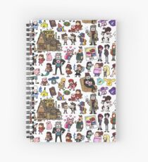 Cute Gravity Falls Doodle Spiral Notebook