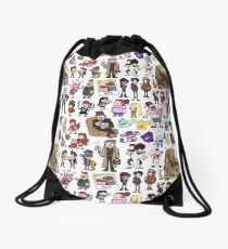 Cute Gravity Falls Doodle Drawstring Bag