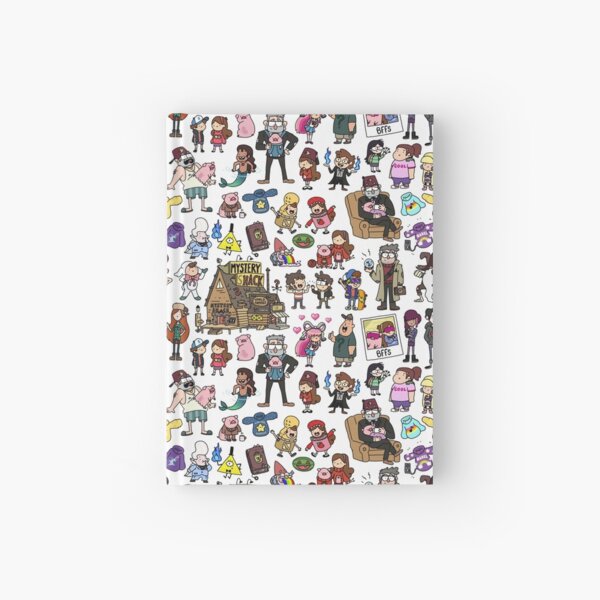 Cute Gravity Falls Doodle Hardcover Journal