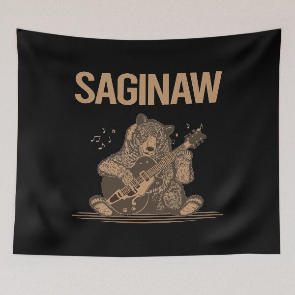 Item preview, Bear With Guitar Saginaw designed and sold by hurseslossb.