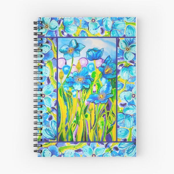 Item preview, Blue Poppies 2 with Border designed and sold by caribbeancolors.